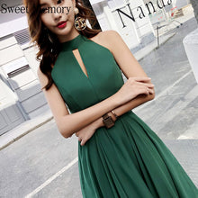 Load image into Gallery viewer, Plus Size Green Chiffon Evening Dress