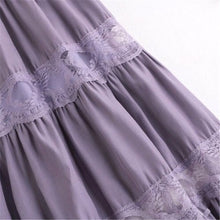 Load image into Gallery viewer, Sweet kawaii Chiffon Lace Stitching A line pleated skirt Women's High