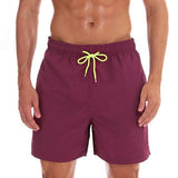 Swimming Trunks Men Beach Plus Size Solid Quick Dry - Sophornlilly