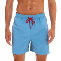 Swimming Trunks Men Beach Plus Size Solid Quick Dry - Sophornlilly