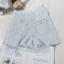 Load image into Gallery viewer, Fashion Double Pockets High Waist Women's Shorts Button Up - Sophornlilly