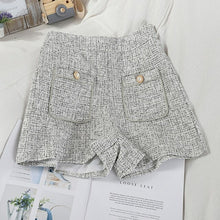 Load image into Gallery viewer, Fashion Double Pockets High Waist Women's Shorts Button Up - Sophornlilly