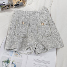 Load image into Gallery viewer, Fashion Double Pockets High Waist Women's Shorts Button Up - Sophornlilly