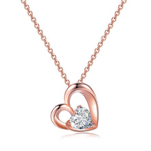 Load image into Gallery viewer, TENGTENGFIT Simple Infinite Love Twisted Heart Shaped Rose Gold 6mm