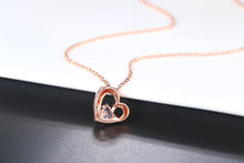 Load image into Gallery viewer, TENGTENGFIT Simple Infinite Love Twisted Heart Shaped Rose Gold 6mm