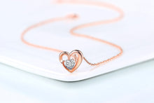 Load image into Gallery viewer, TENGTENGFIT Simple Infinite Love Twisted Heart Shaped Rose Gold 6mm