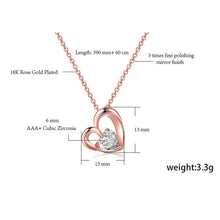 Load image into Gallery viewer, TENGTENGFIT Simple Infinite Love Twisted Heart Shaped Rose Gold 6mm