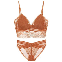 Load image into Gallery viewer, Sexy Lace Underwear Set High Quality Lace Bra Set Push Up