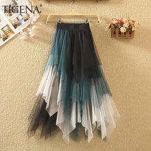 Load image into Gallery viewer, Long Tutu Tulle Skirt Women Fashion Summer