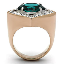 Load image into Gallery viewer, TK1160 Two-Tone IP Rose Gold Stainless Steel Ring