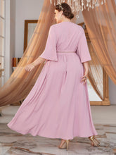 Load image into Gallery viewer, Elegant Dress With Tassel Tie