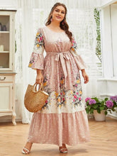 Load image into Gallery viewer, Elegant Spring Dress Floral Print Rose