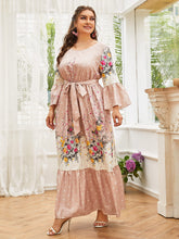 Load image into Gallery viewer, Elegant Spring Dress Floral Print Rose