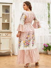 Load image into Gallery viewer, Elegant Spring Dress Floral Print Rose
