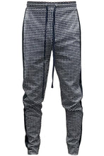 Load image into Gallery viewer, PATTERNED TRACK PANTS-NAVY