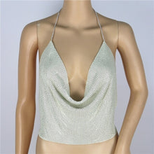 Load image into Gallery viewer, Sequined Halter Sexy &amp; Club  Camisole Female Low Chest