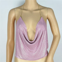 Load image into Gallery viewer, Sequined Halter Sexy &amp; Club  Camisole Female Low Chest