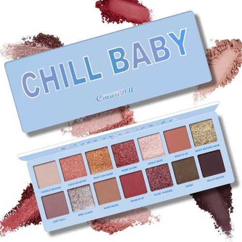 The New 14 Color Eyeshadow Palette Metallic Glitter Matte Pearlescent