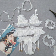 Load image into Gallery viewer, The NewTempting Sexy Underwear Bra Panty Set Women Wedding Lingerie