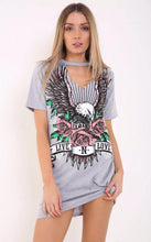 Load image into Gallery viewer, The new summer dress printing hang neck T shirt fashion v neck - Sophornlilly
