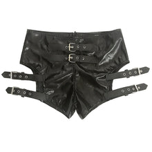 Load image into Gallery viewer, The new imitation leather stretch shorts bar ds costume sexy nightclub