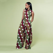 Load image into Gallery viewer, Tie Dye High Waist Wide Leg Pants Trousers Women Sleeveless Elegant - Sophornlilly