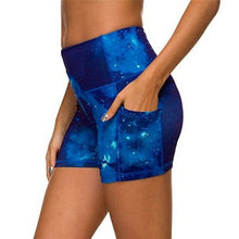 Load image into Gallery viewer, Tie dye With Boy Shorts +Pocket Sports Women's High Waist Shorts - Sophornlilly