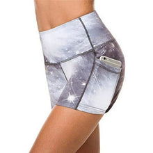 Load image into Gallery viewer, Tie dye With Boy Shorts +Pocket Sports Women's High Waist Shorts - Sophornlilly
