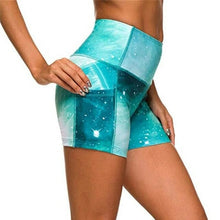 Load image into Gallery viewer, Tie dye With Boy Shorts +Pocket Sports Women's High Waist Shorts - Sophornlilly