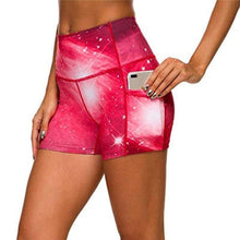 Load image into Gallery viewer, Tie dye With Boy Shorts +Pocket Sports Women's High Waist Shorts - Sophornlilly