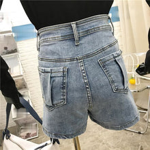 Load image into Gallery viewer, Diamonds Irregular Shorts Women Fashion Zipper Fly Button