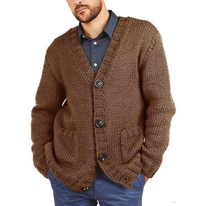 Fashion Knitted Men Cardigan Sweater