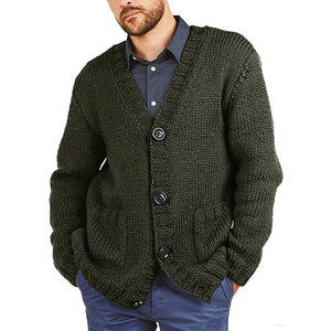 Fashion Knitted Men Cardigan Sweater