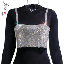 Load image into Gallery viewer, New Glitter Nightclub Top Women Sexy Crystal Party Wear