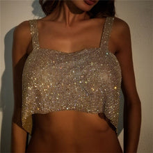 Load image into Gallery viewer, New Glitter Nightclub Top Women Sexy Crystal Party Wear