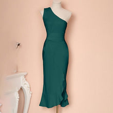 Load image into Gallery viewer, Bodycon Dress One Shoulder Elegant