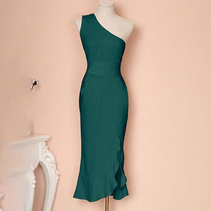 Bodycon Dress One Shoulder Elegant