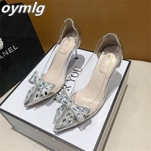 Load image into Gallery viewer, Transparent high heels summer new comfortable temperament