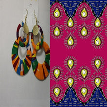 Load image into Gallery viewer, Trendy African Fabric Earrings Handmade Earrings For Women Party Gift