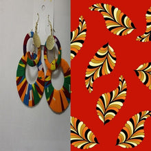 Load image into Gallery viewer, Trendy African Fabric Earrings Handmade Earrings For Women Party Gift