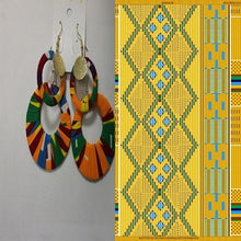 Load image into Gallery viewer, Trendy African Fabric Earrings Handmade Earrings For Women Party Gift