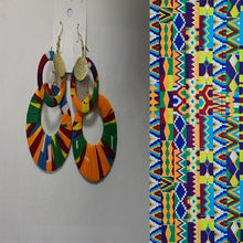 Load image into Gallery viewer, Trendy African Fabric Earrings Handmade Earrings For Women Party Gift