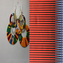 Load image into Gallery viewer, Trendy African Fabric Earrings Handmade Earrings For Women Party Gift