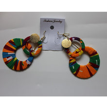 Load image into Gallery viewer, Trendy African Fabric Earrings Handmade Earrings For Women Party Gift