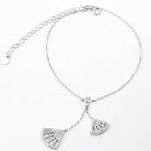 Load image into Gallery viewer, Trendy Anklets 925 Sterling Silver Bracelet on the leg with Shell like
