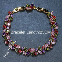 Load image into Gallery viewer, Trendy Bridal Bangles Classical Charm Rose Color Willow AAA CZ - Sophornlilly