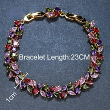 Load image into Gallery viewer, Trendy Bridal Bangles Classical Charm Rose Color Willow AAA CZ - Sophornlilly