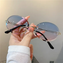 Load image into Gallery viewer, Trendy Sunglasses Rimless Cut-edge Oval