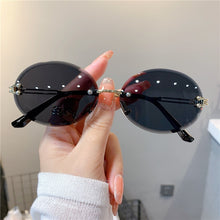 Load image into Gallery viewer, Trendy Sunglasses Rimless Cut-edge Oval