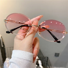 Load image into Gallery viewer, Trendy Sunglasses Rimless Cut-edge Oval